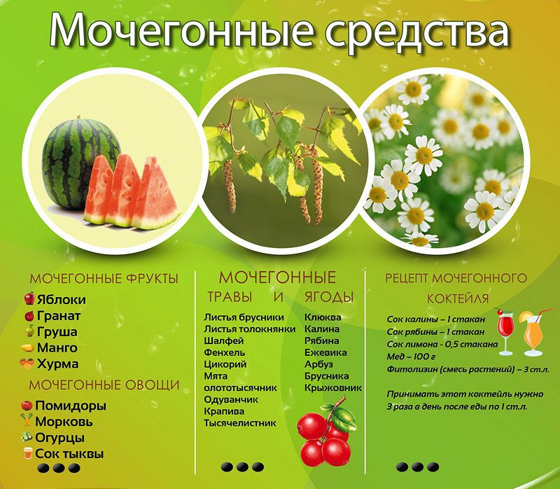 Эффективность мочегонных средств