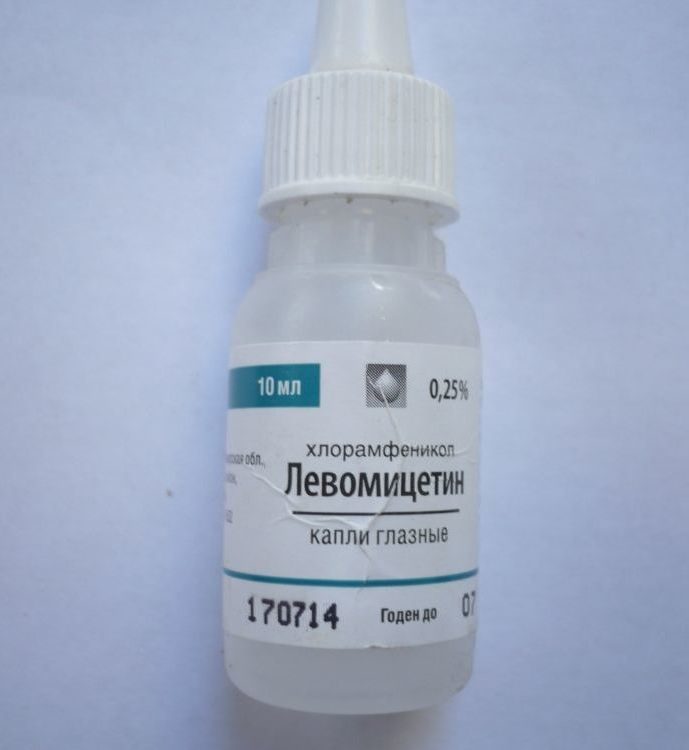 Левомицитиновые капли для глаз