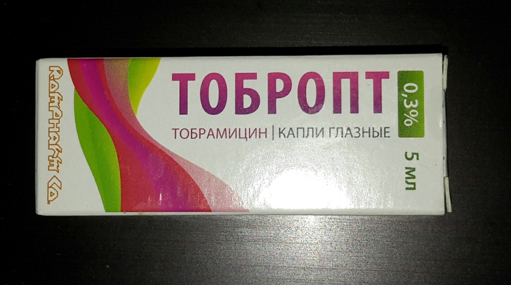 Глазные капли Тобропт