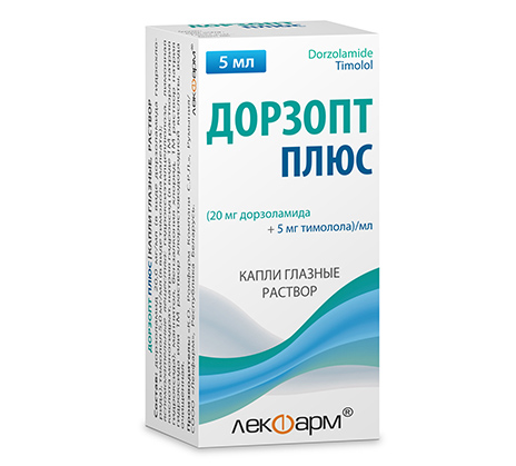 Глазные капли Дорзопт Плюс