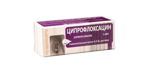 Глазные капли Ципрофлоксацин
