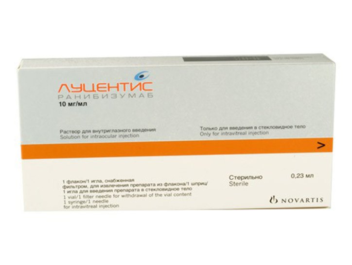 Луцентис - препарат для внутриглазного введения