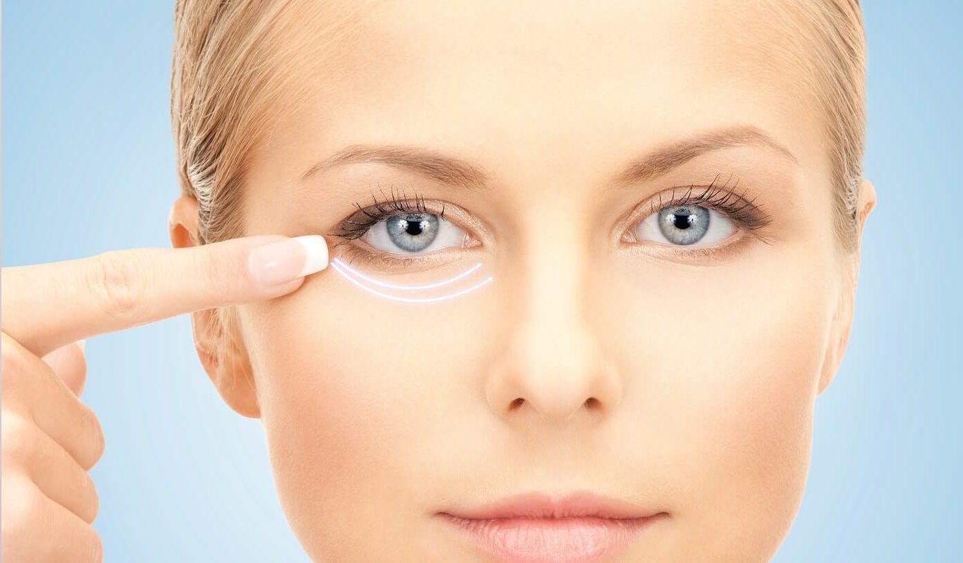Как убрать слезную борозду под глазами
