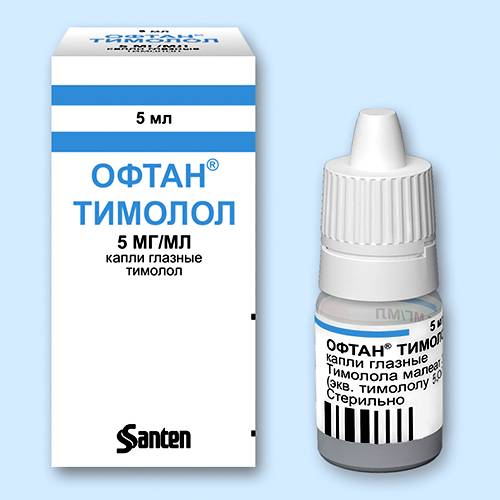 Глазные капли Офтан Тимолол