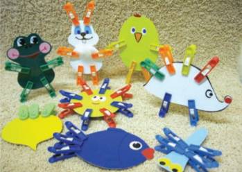 прищепки игра для детей с амблиопией