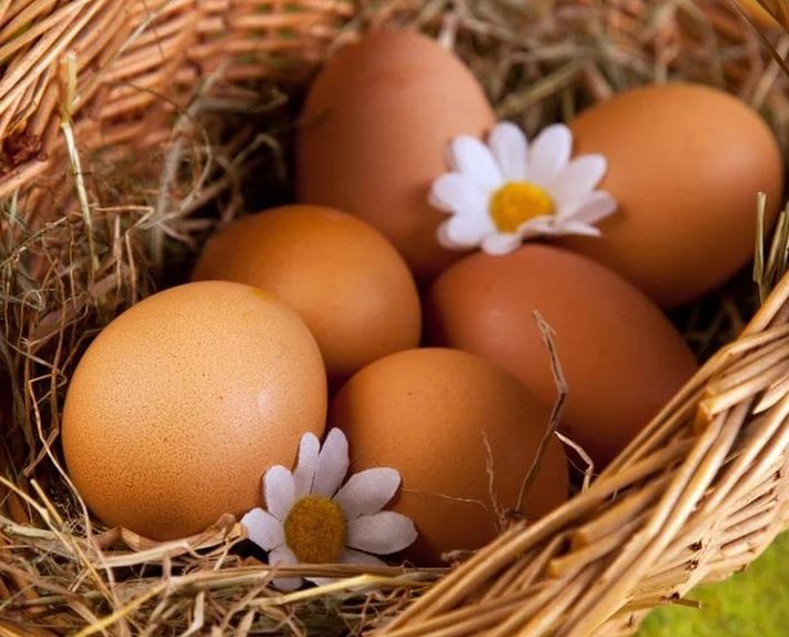 Куриным яйцом